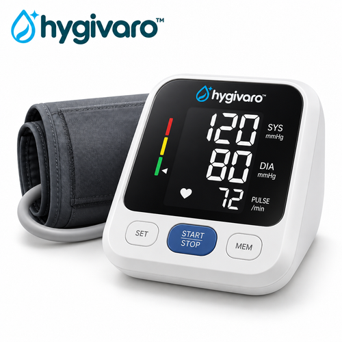 hygivaro™ Digital Blood Pressure Monitor — White background product image