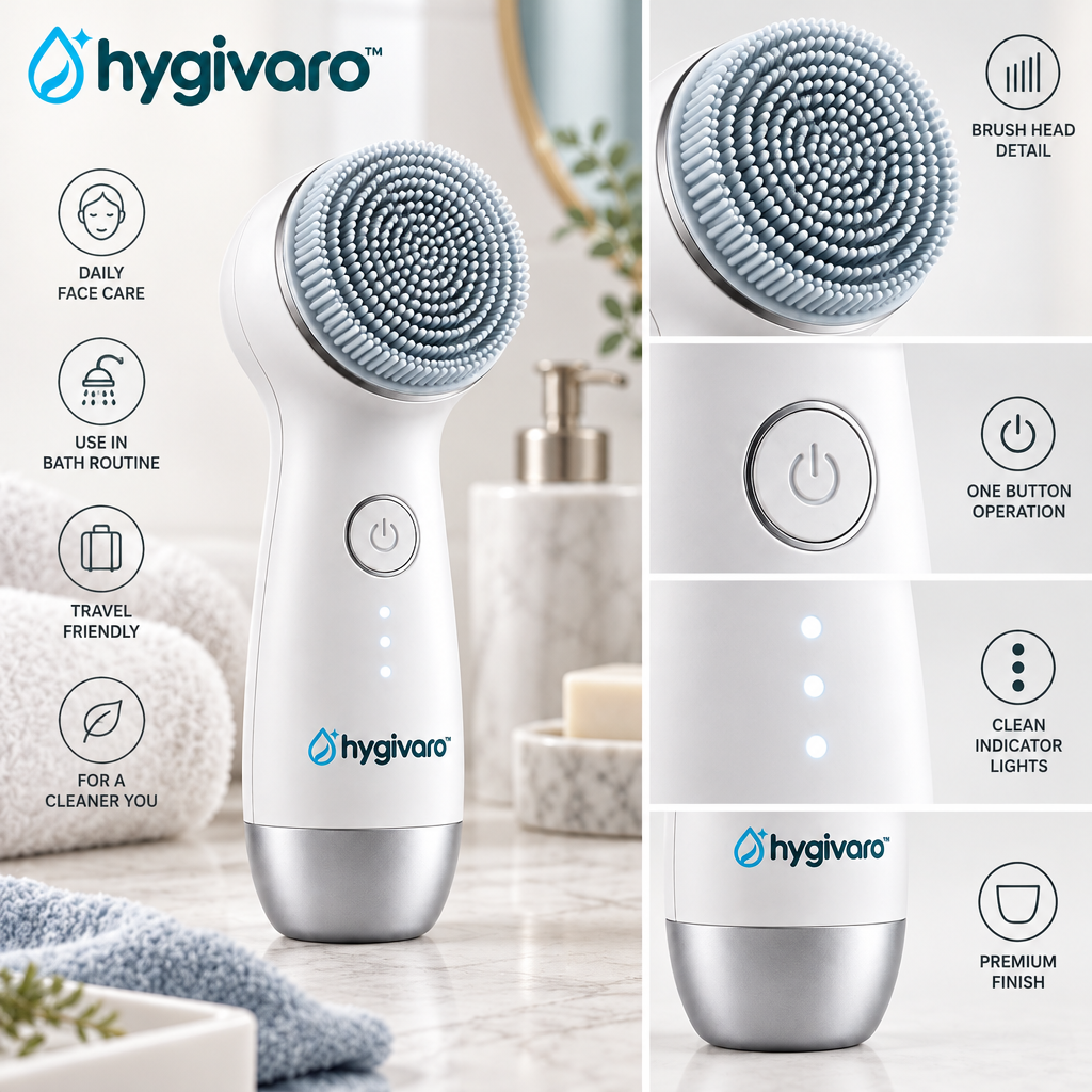 hygivaro™ Electric Facial Cleansing Device — Product gallery image 5