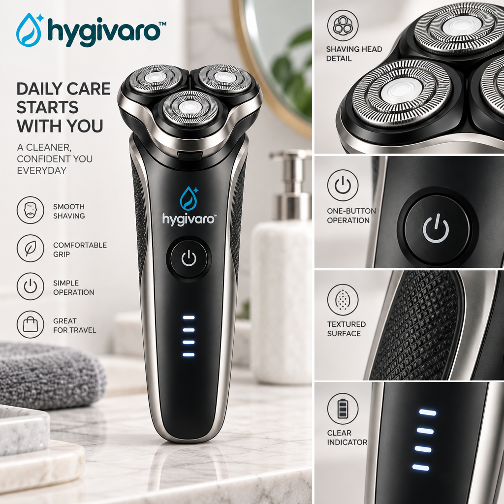 hygivaro™ Electric Shaver — Product gallery image 5