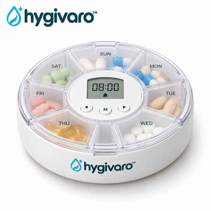 hygivaro™ Pill Organizer with Reminder