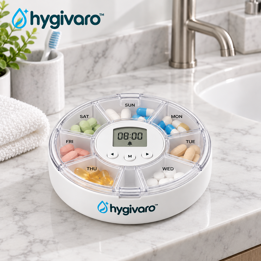 hygivaro™ Pill Organizer with Reminder — Product gallery image 3