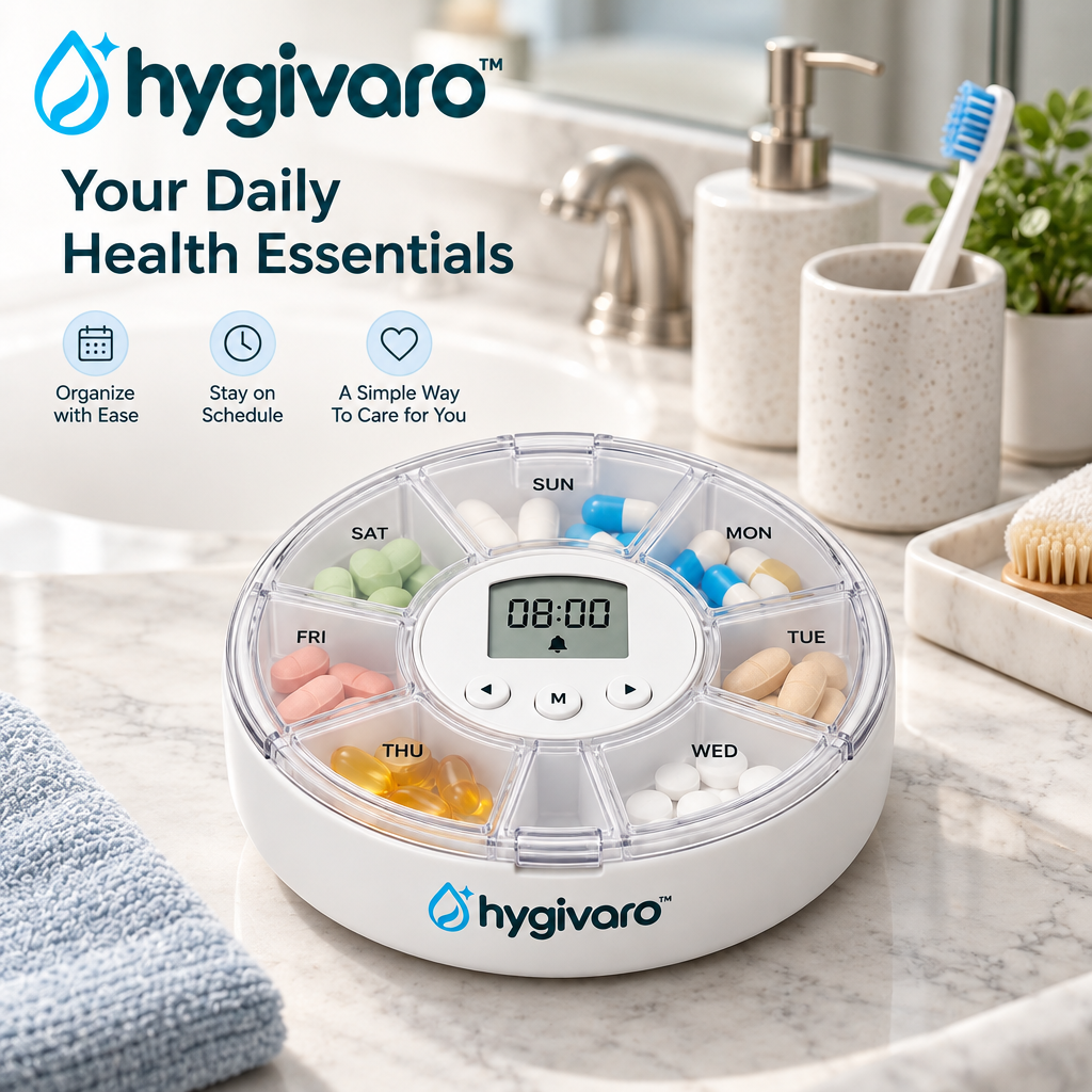 hygivaro™ Pill Organizer with Reminder — Product gallery image 4