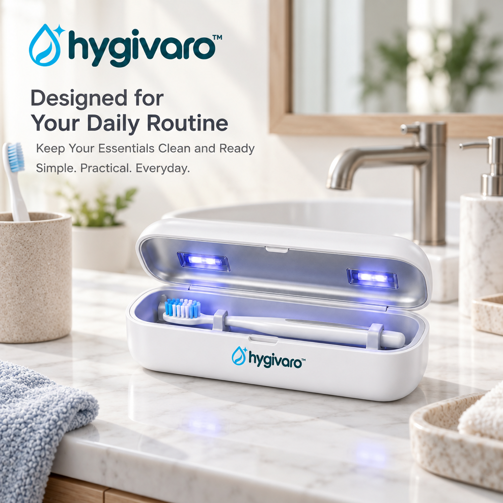 hygivaro™ UV Toothbrush Sanitizing Case — Product gallery image 2