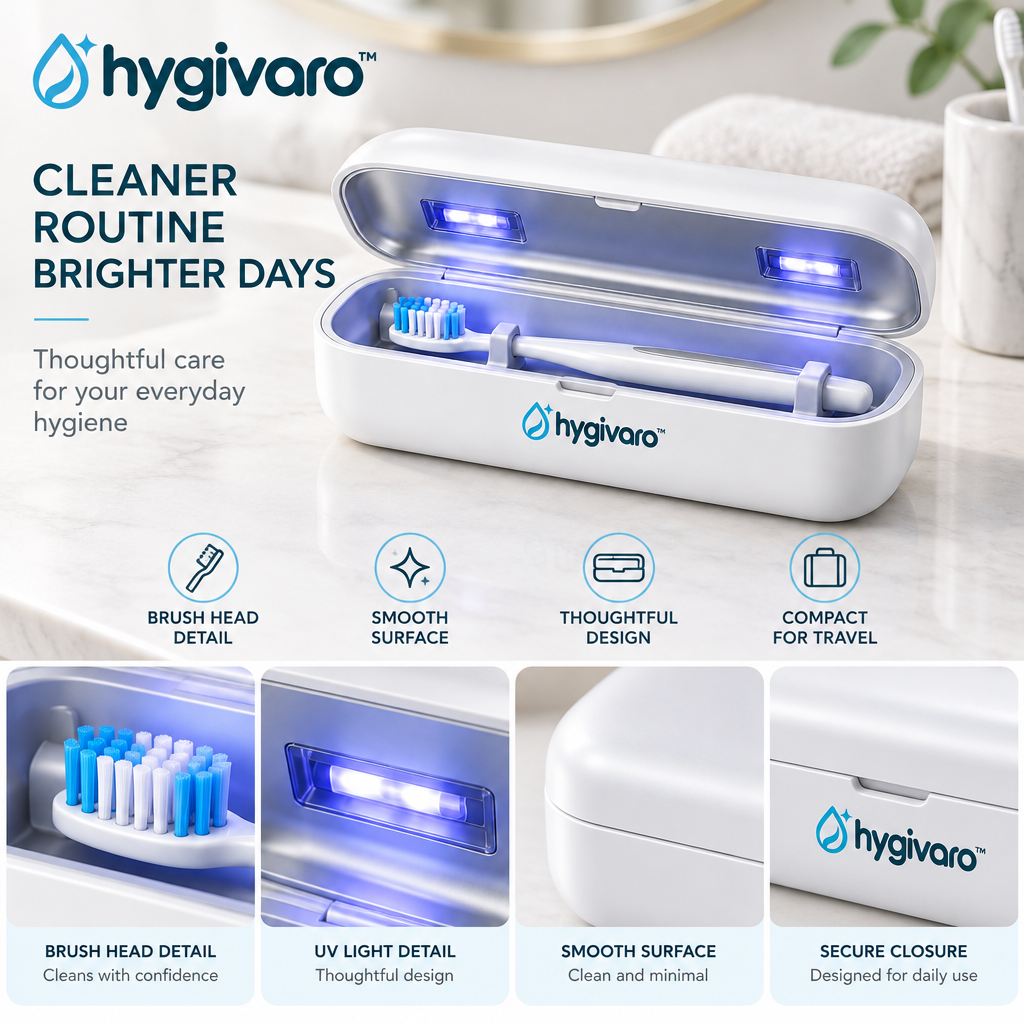 hygivaro™ UV Toothbrush Sanitizing Case — Product gallery image 5